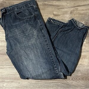 Flypaper Men's Dark Blue Relaxed Jeans